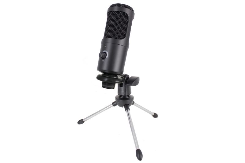 Professional USB Cardioid Condenser Microphone System &amp; Pivot Tripod Stand