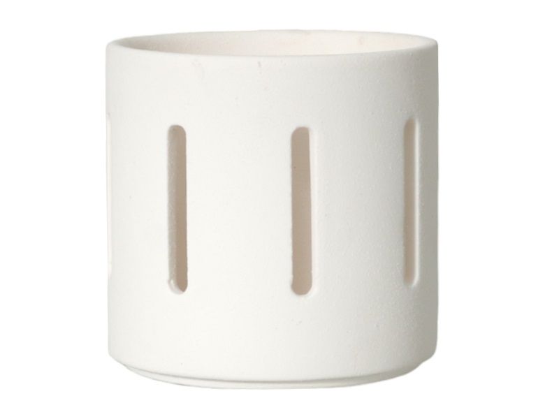 Cream Dolomite Tealight Candle Holder Round 10 cm