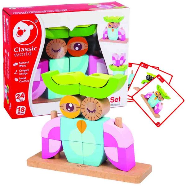 Classic World Owl Blocks Set