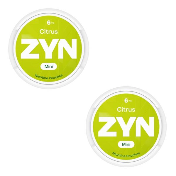 Zyn Mini Nicotine Pouches - Citrus 6mg - 2 pack (30 Pouches)