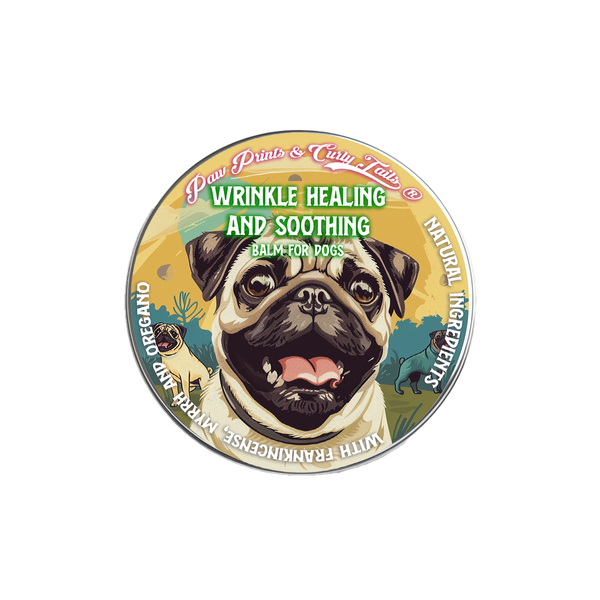 Paw Prints &amp; Curly Tails - Wrinkle Healing &amp; Soothing Balm for Dogs - 50ml