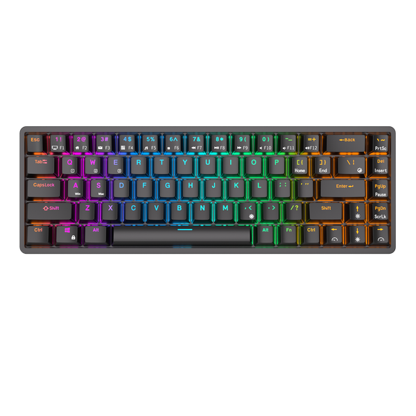 Royal Kludge RK837 Mini Black Wireless Keyboard Red Switch