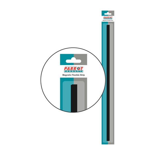 Magnetic Flexible Strip (1000x10mm - Black) Pack of 2