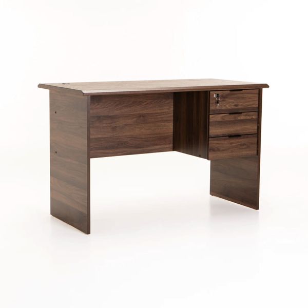 SOHO 120cm DELUXE 3 DRAWER DESK- WALNUT