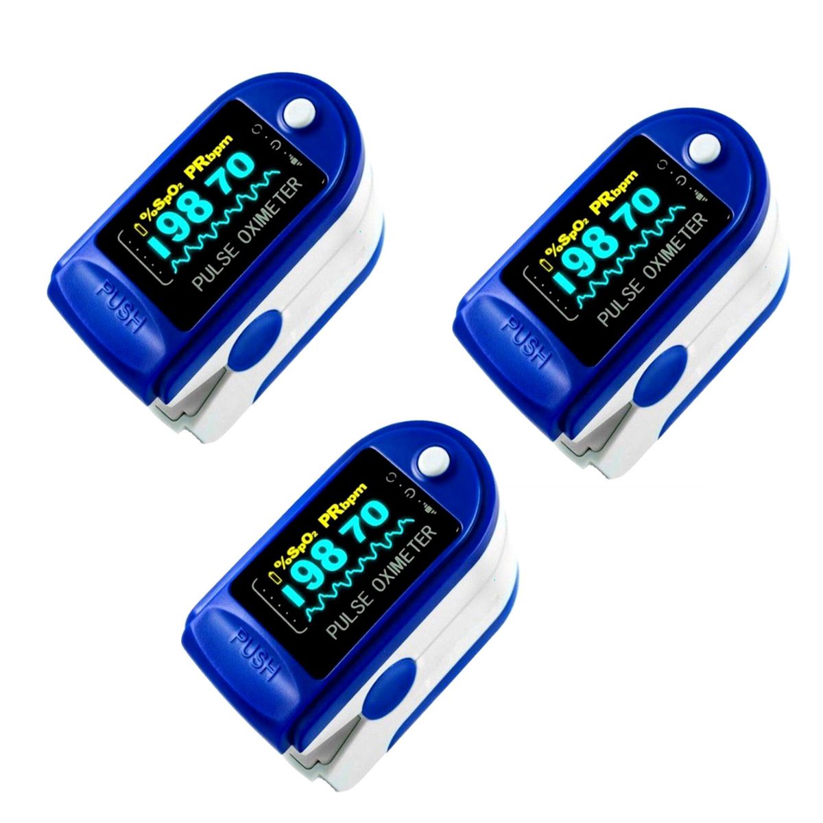 Oximeter Medical Finger Pulse Oximeter Oxygen Level Monitor 3 Pack Buy Online in South