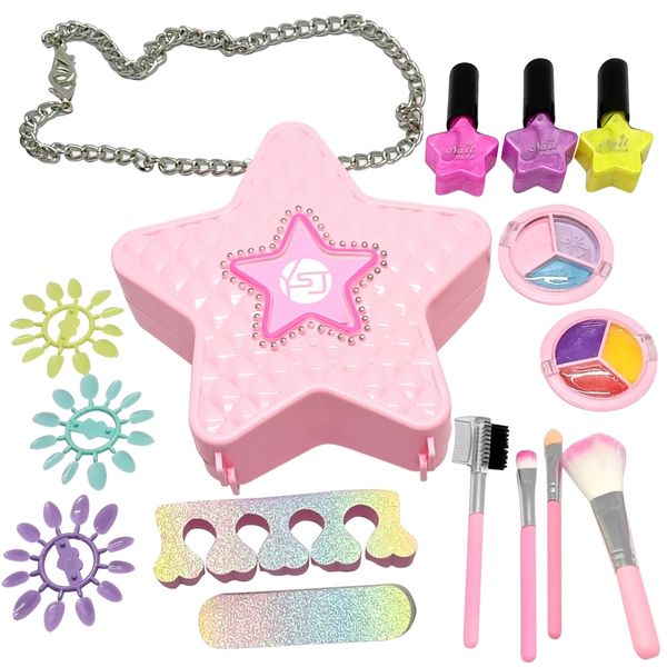 Makeup Playset - Purse with Pretend Nail and Makeup Toys for Girls
