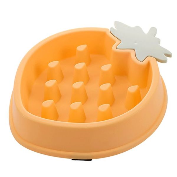 Strawberry Shaped Slow Feeding Bowl for Dogs