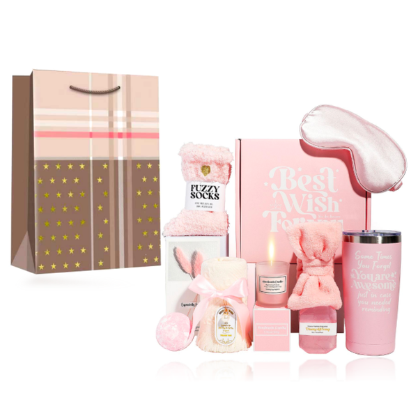 Relaxation Self Care Package for Women Spa Gift Set &amp; Gifting Bag - 10 Pcs