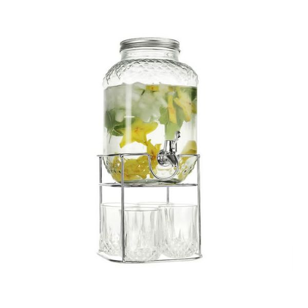 Glass Juice Jar Set - 6-Piece - SD-032