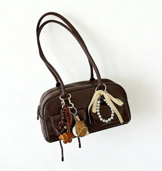 Dainty Brown Shoulder Bag - Versatile for Office &amp; Casual Looks