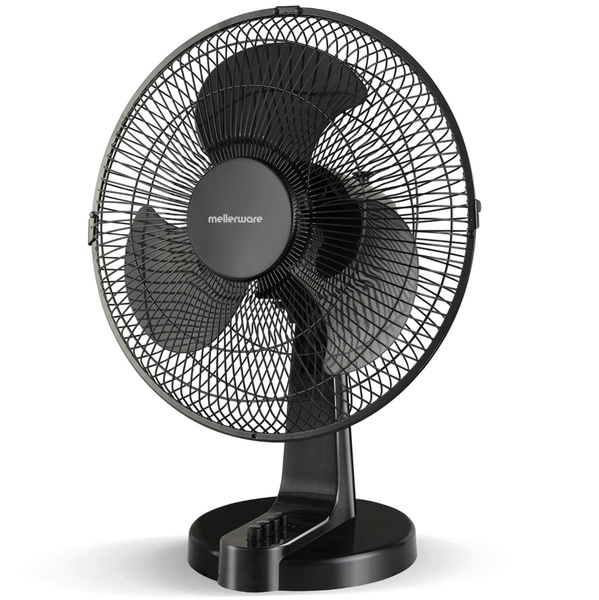 Mellerware Fan Desktop Plastic Black 30cm 35W "Aquillo