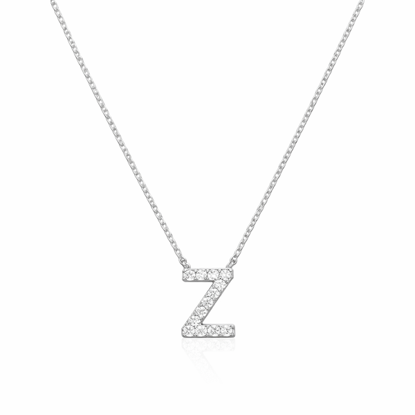 Letter Z Necklace - Silver image
