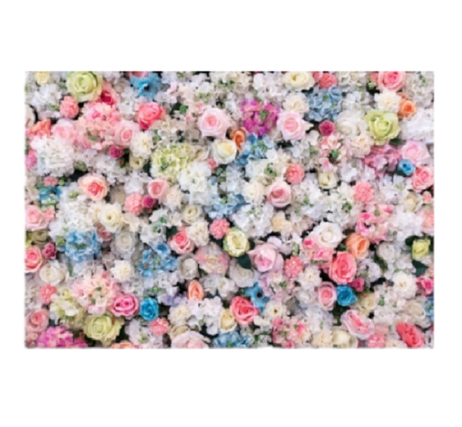 Party Decoration Backdrop Flower Theme 2,1m X 1,5m