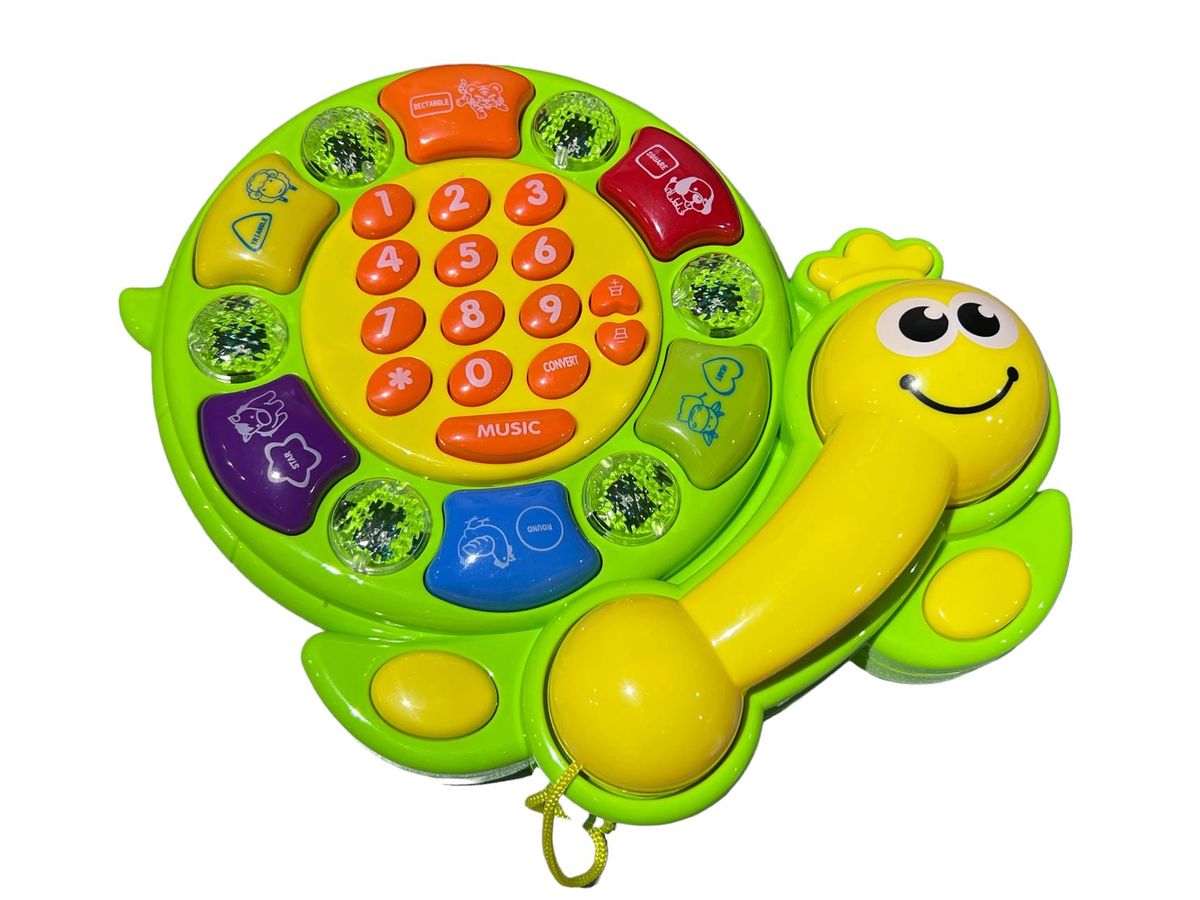 Colorful puzzle educational doctor tortoise baby phone musical toy ...
