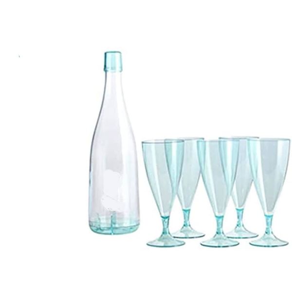 5 Piece Champagne Flutes With Storage Bottle IF-76