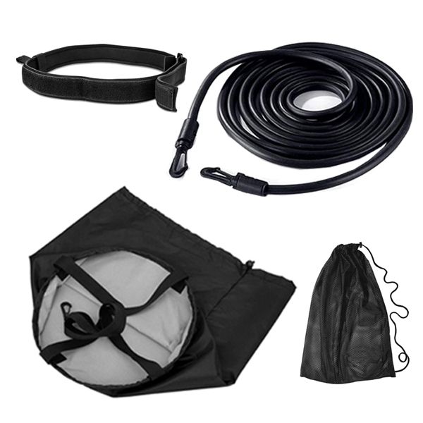 Swimming Resistance Stretch Chord (4m), Belt and Adjustable Drag Chute