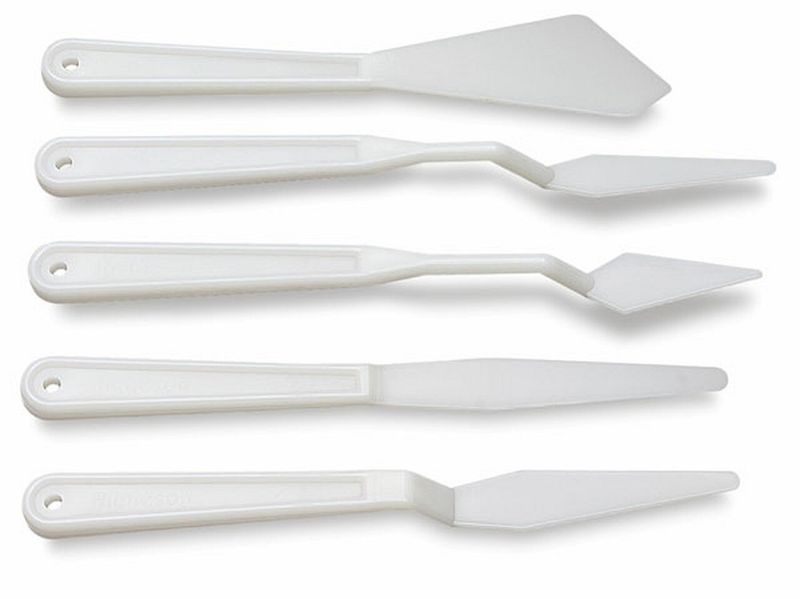 Pro-Art Plastic Palette Knife 5 Set