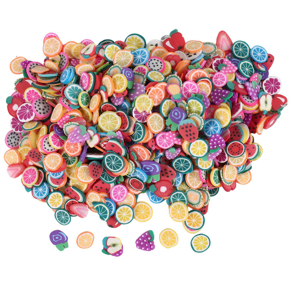 2000 Pieces 3D Fruit Flower Slices Art Decorations