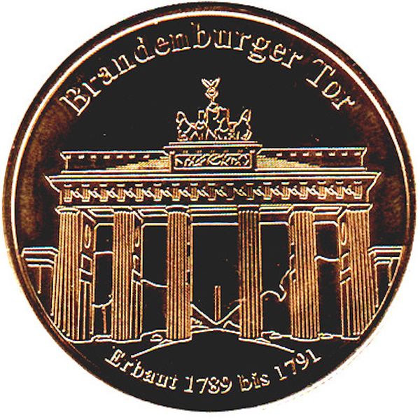 Germany Token Deutsche Münzkollektion Brandenburger Tor