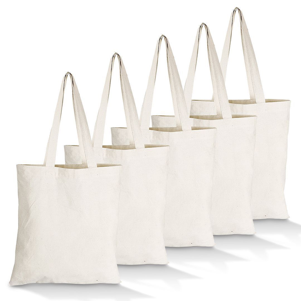 Lifestyle - 100% Cotton Tote Eco Bags - 5 Pack