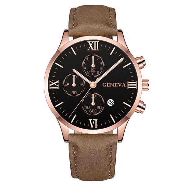 Brown Matte Genuine Leather Watch-Exuding a Premium Feel