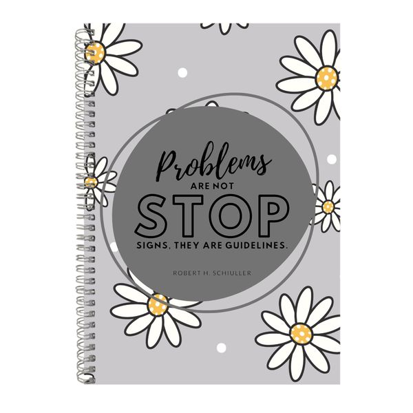 Stop A4 Notebook Spiral Lined Motivational Sayings Graphic Notepad Gift 160