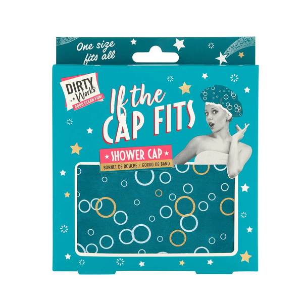 Dirty Works If The Cap Fits - Reusable - Double Lined - Shower Cap