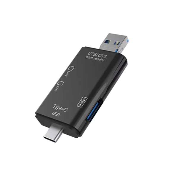 6 In 1 Card Reader PC Mobile Converter TF SD High Speed Transfer Adapter