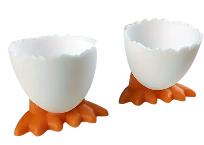 Quack-Tastic Boiled Egg Cup with Duck Feet Set