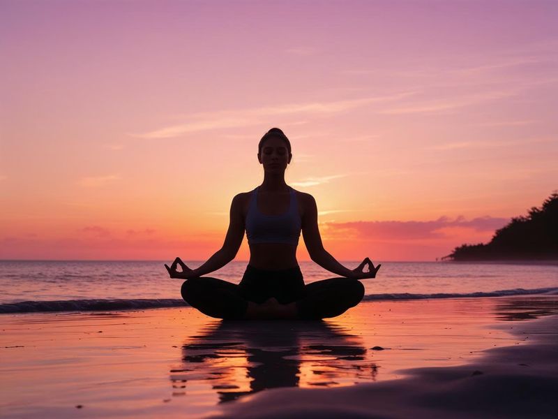 Canvas Wall Art Home Decor - Yoga Silhouette