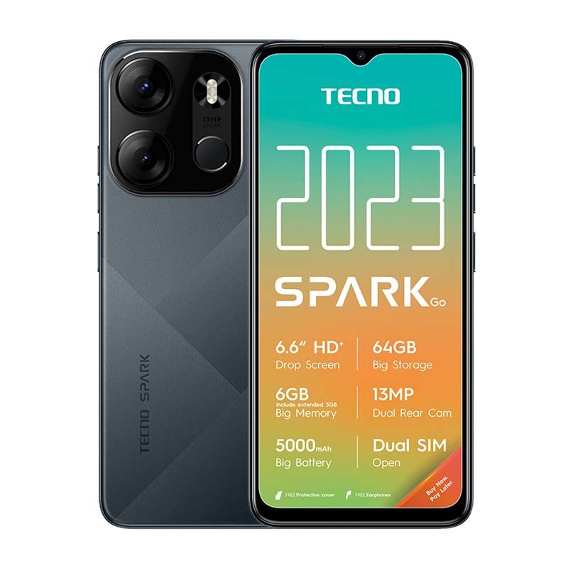 Tecno Spark Go 2023 4G Dual Sim 64GB - Black