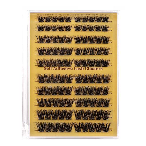 Pre-Glued Self-Adhesive Lash Clusters - Multi-Length Pack (10mm-16mm)