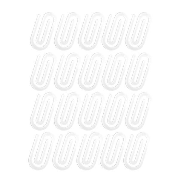 20Piece Sublimation Blanks Bulk Acrylic Jumbo Paper Clips Bookmarks for DIY