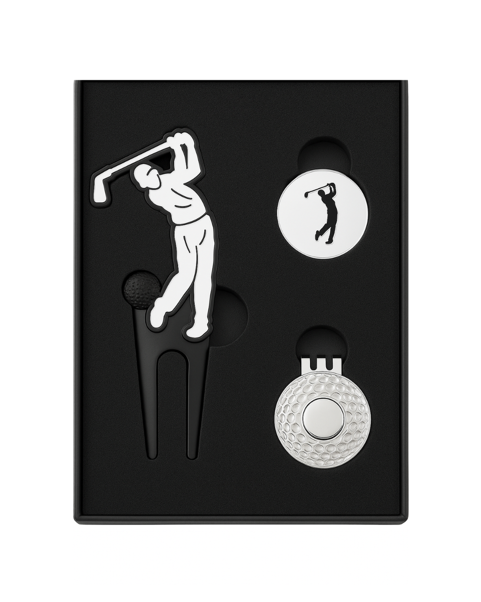 Premium Golf Divot Tool & Ball Marker Gift Set Perfect Gift