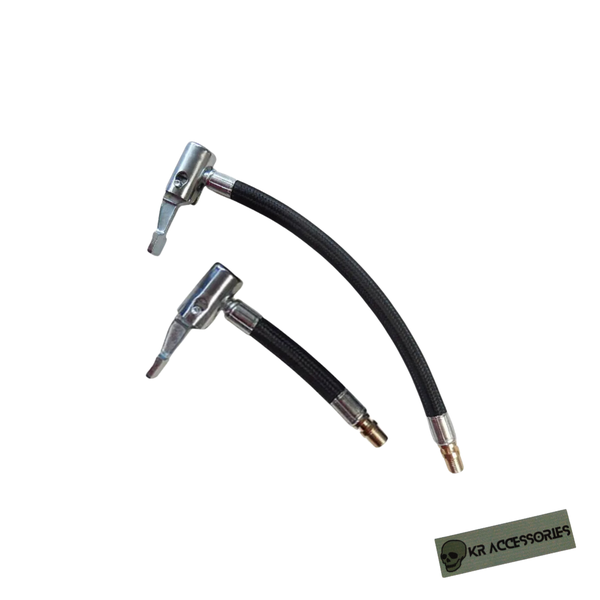 Tyre Valve Inflate Extension Hose/ Adaptor/ Clamp ( 2-Piece)