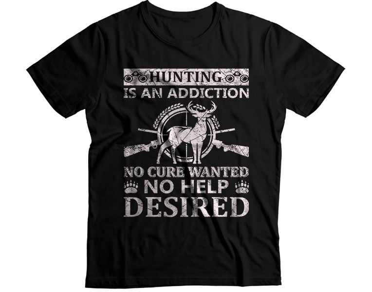 Hunting Addiction Graphic T-Shirt