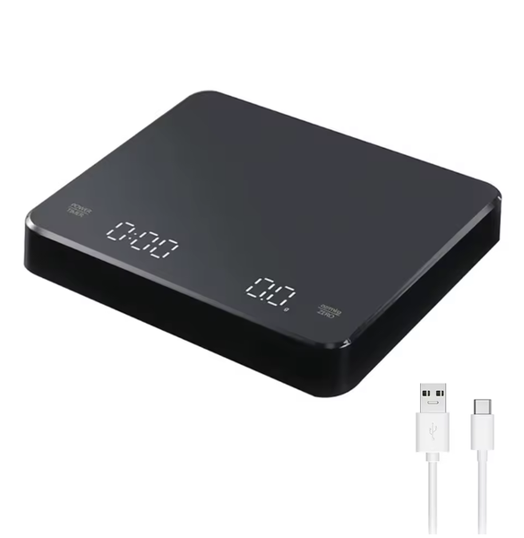 A Digital Coffee Scale With A Timer, LED Screen And USB Interface
