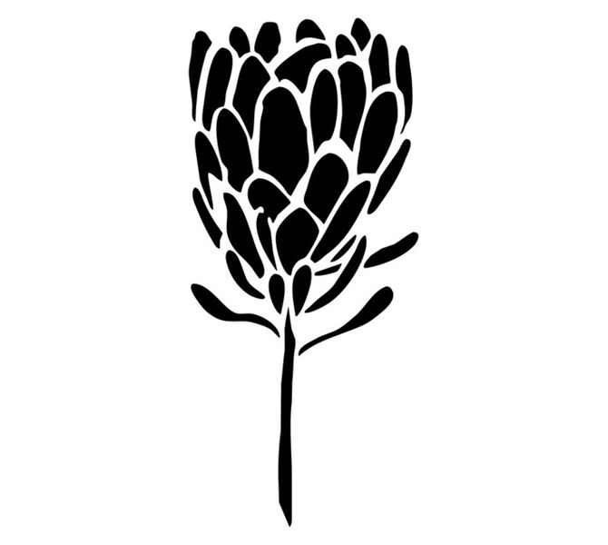 A5 Protea Stencil (90 x 210mm)