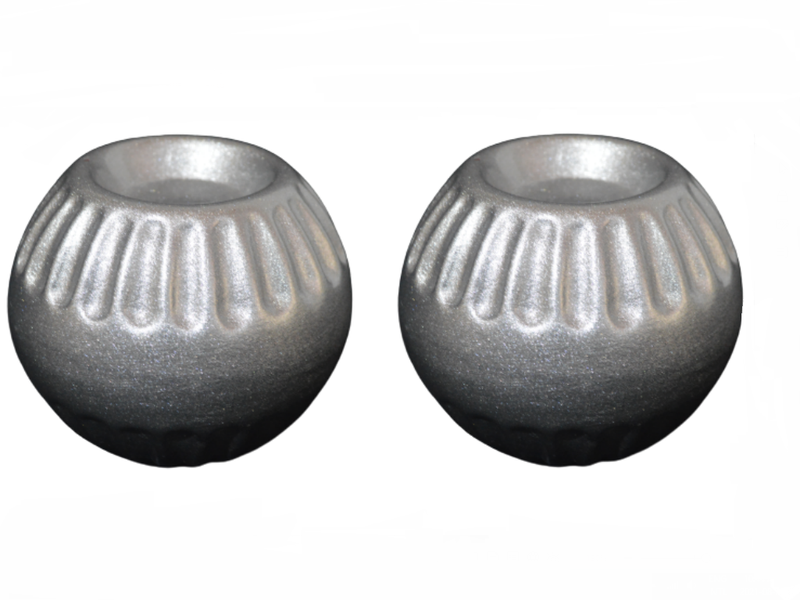 Décor T-Light Holder 2pc Ceramic Plain Ombre Assorted - Décor Essentials