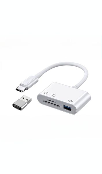 2 Pack - 3-In-1 Usb-C Hub Converter With Sd/Tf C image