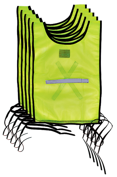 Javlin - 5 Pack Hi-Vis Reflective Bib - Lime