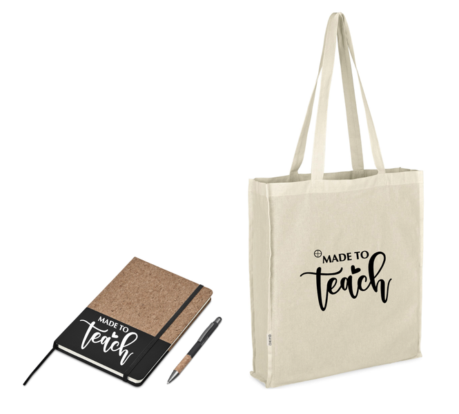 Teacher Notebook/Bag set 3pc - Made to teach