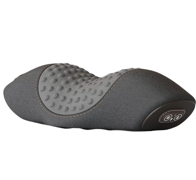 Electric USB Neck Massager Cervical Pillow with Graphene Heating - Grey