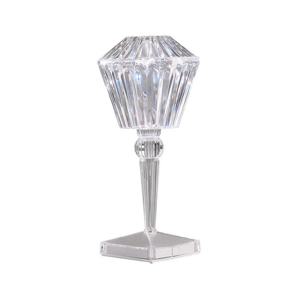 Colour Changing Crystal Table Lamp Touch / USB Charging LED Night Light