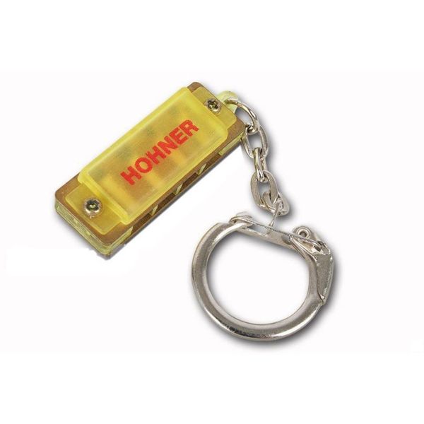 Hohner Mini Harp Keyring in Yellow