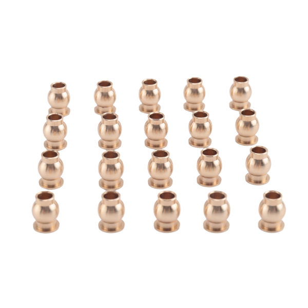20Pcs M3 Link Rod Brass Ball Head Bearing Ends Joint Bolt Spare Parts