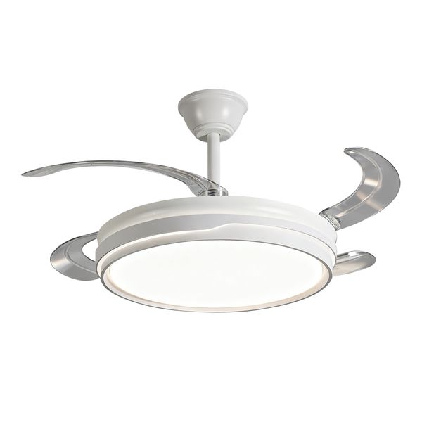 Remote Control Modern Luxury Quiet Auto Folding Invisible Ceiling Fan