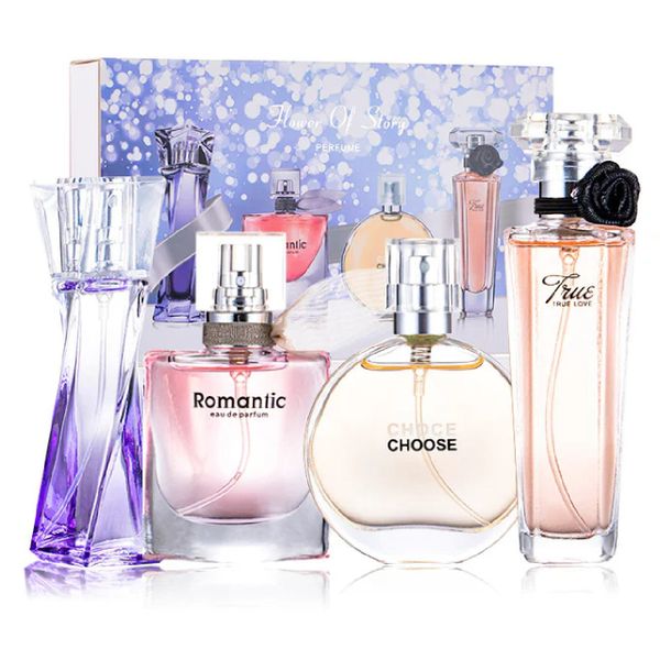 Women Fragrance Set 4 x 25ml Long Lasting 12h Fresh Lady Perfume Spray