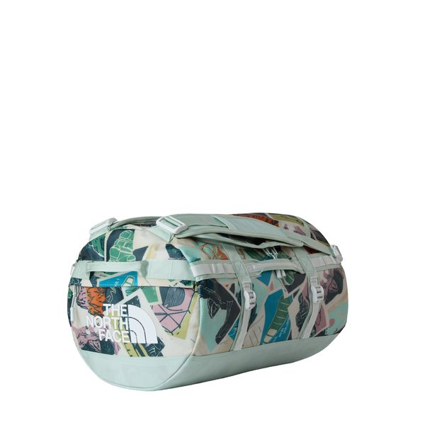 The North Face Base Camp Duffel Small in Opal Frost TNF Postcard Print