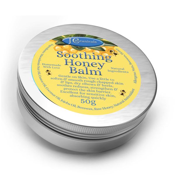 JC Botanicals Natural Herbal Honey Balm with Jojoba Oil - 50g